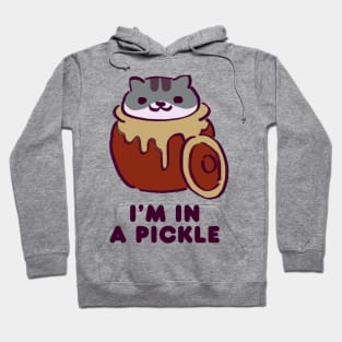 kitty collector cat pickles pickles in a pickling jar / i'm in a pickle Hoodie